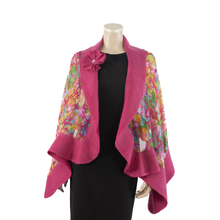 Load image into Gallery viewer, Vibrant magenta shawl #228-23