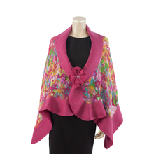 Load image into Gallery viewer, Vibrant magenta shawl #228-23