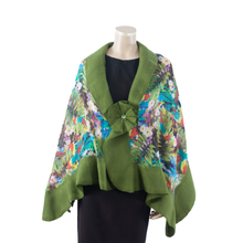 Load image into Gallery viewer, Vibrant jungle shawl #228-37