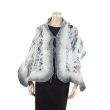 Load image into Gallery viewer, Linked lily grey scarf #168-30