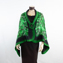 Load image into Gallery viewer, Vibrant green shawl #228-44