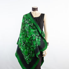Load image into Gallery viewer, Vibrant green shawl #228-44