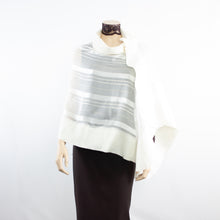 Load image into Gallery viewer, Exclusive white silk shawl #268-4