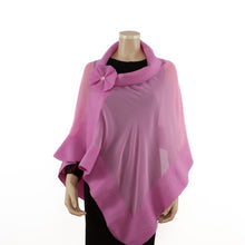 Load image into Gallery viewer, Pink unicolor silk shawl #198-4