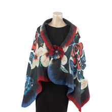 Load image into Gallery viewer, Vibrant butterfly shawl #210-18

