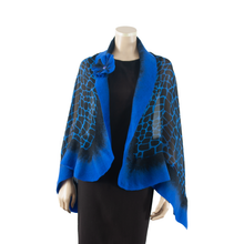 Charger l&#39;image dans la galerie, Vibrant blue royal shawl #210-31

