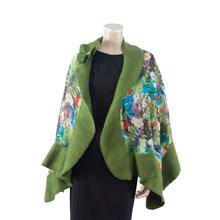 Load image into Gallery viewer, Vibrant jungle shawl #210-37
