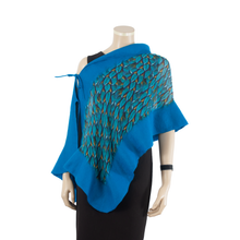 Load image into Gallery viewer, Linked turquoise scarf #140-74
