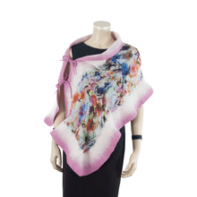 Load image into Gallery viewer, Linked rosewood flowers scarf #140-39
