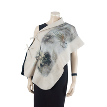 Load image into Gallery viewer, Linked black swan scarf #140-4
