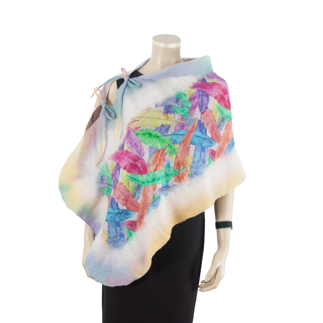 Linked feathers scarf #140-71