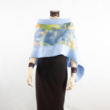 Load image into Gallery viewer, Linked ocean scarf #168-47
