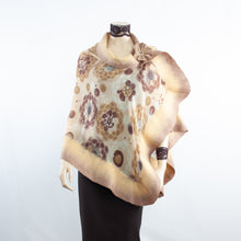 Load image into Gallery viewer, Vibrant  beige shawl #228-19
