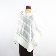 Load image into Gallery viewer, Exclusive white  silk shawl #268-4
