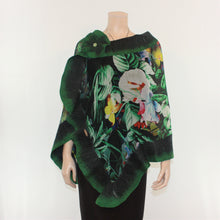 Load image into Gallery viewer, Vibrant jungle shawl #210-72

