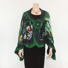 Load image into Gallery viewer, Vibrant jungle shawl #210-72
