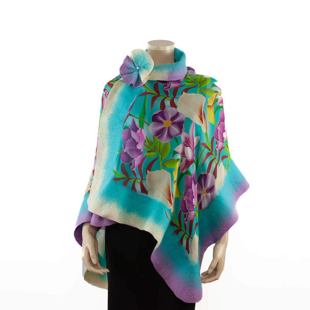 Vibrant tropic shawl #218-42