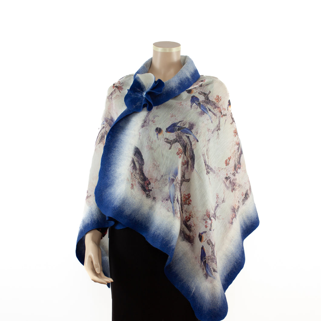 Vibrant ocean shawl #210-10