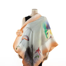 Charger l&#39;image dans la galerie, Vibrant sin white shawl #210-15
