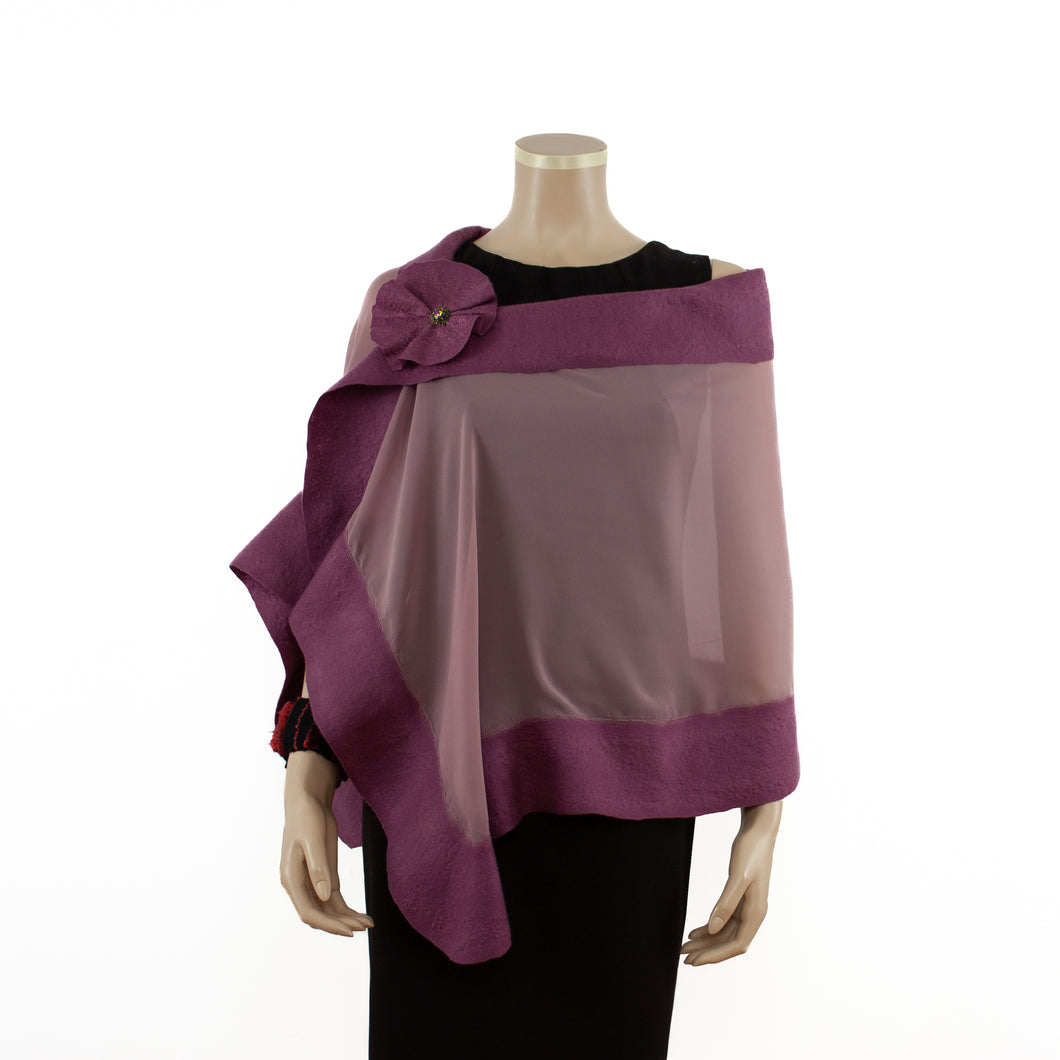 Onion unicolor silk shawl