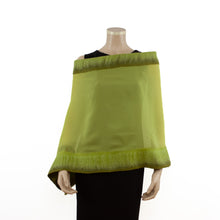 Load image into Gallery viewer, Leaf unicolor silk shawl

