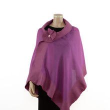 Load image into Gallery viewer, Magenta unicolor wool shawl

