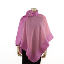 Load image into Gallery viewer, Pink unicolor wool shawl
