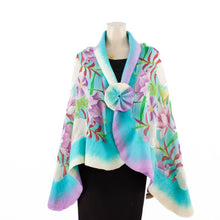 Load image into Gallery viewer, Vibrant tropic shawl #210-42
