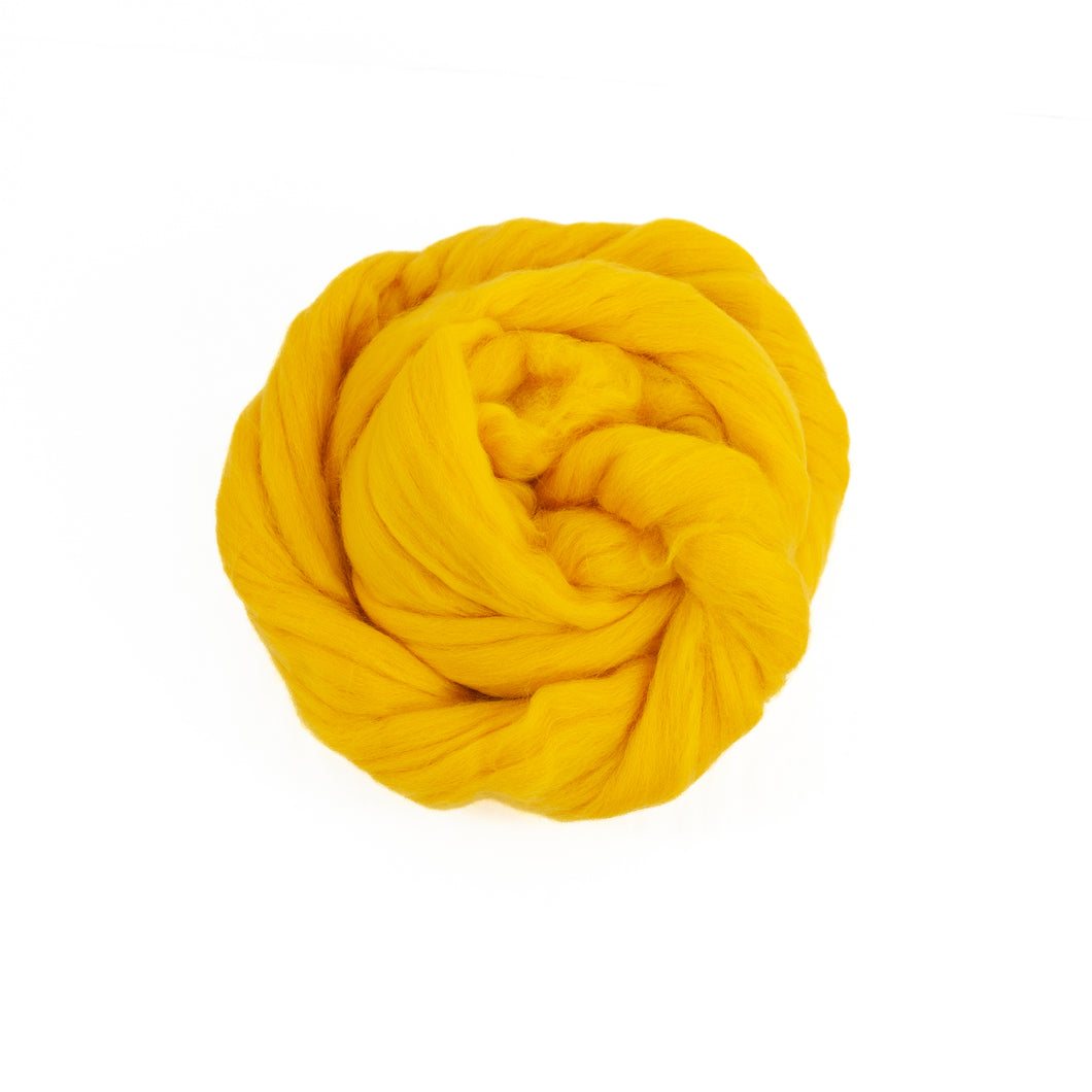 Extrafine merino wool, tops, 19 microns, Yolk